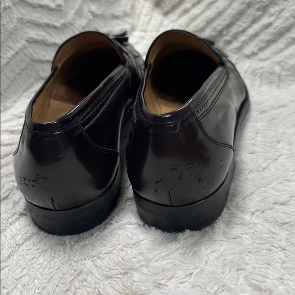 Bally Moresco Brown Leather Tassel Fringe Loafer Shoes Size 10 D, Made in Italy main image 7